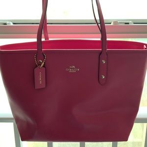 Coach leather tote